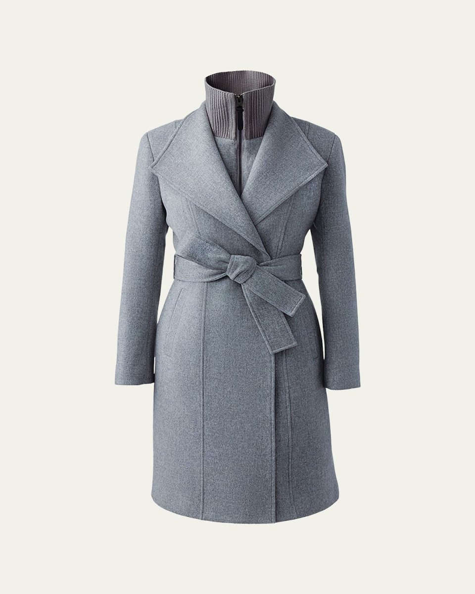 Norita Double-Face Belted Wool Coat